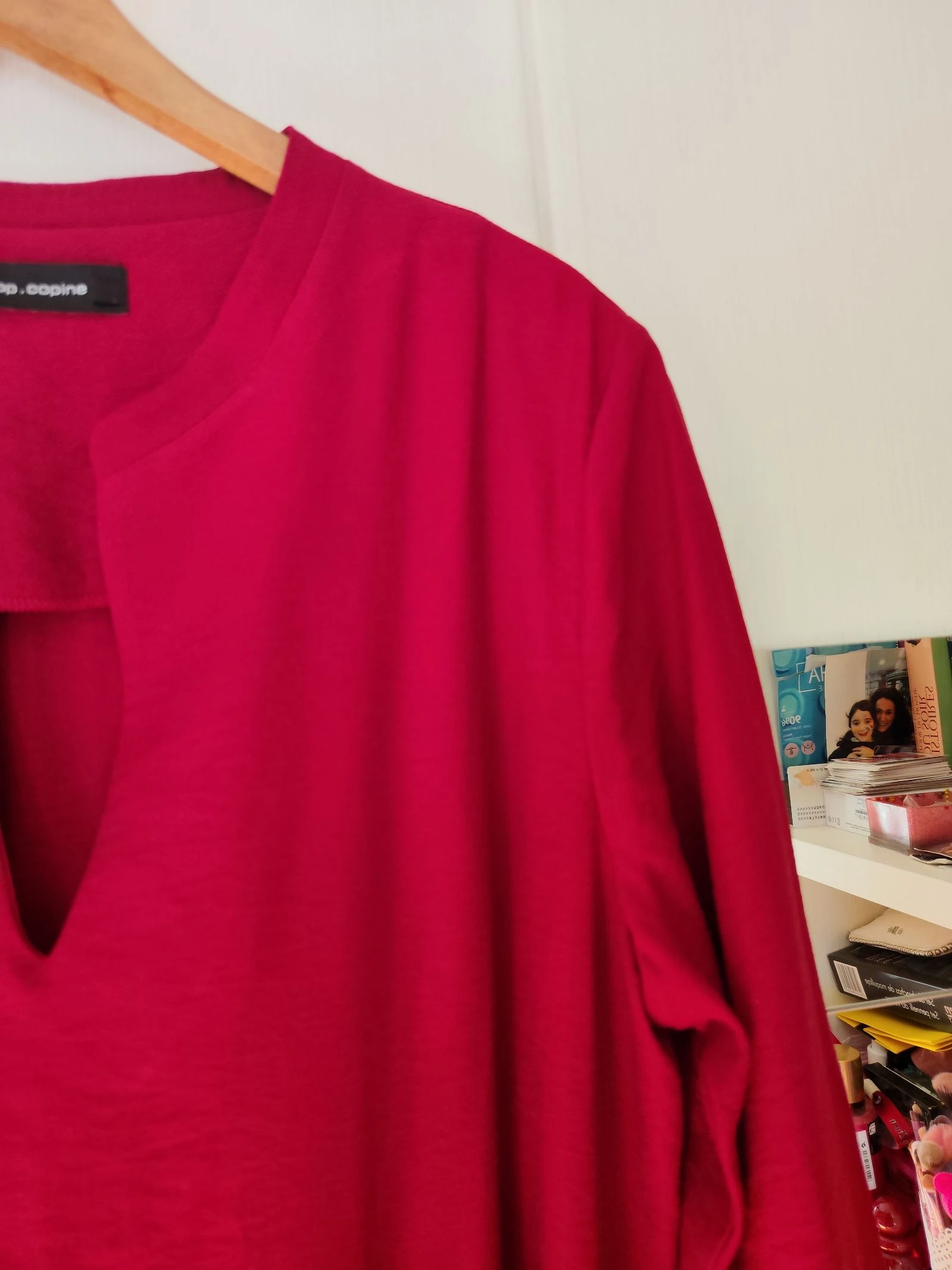Elegant burgundy Cop Copine dress Size L/40 – photo 5